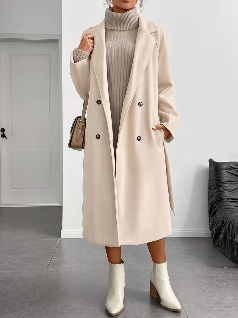 Ikonisk Beige Trenchcoat - Tidløs Elegance til Enhver Anledning