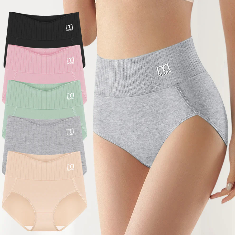 Comfora | 6-pack andningsbara och bekväma högmidjade trosor med magstöd