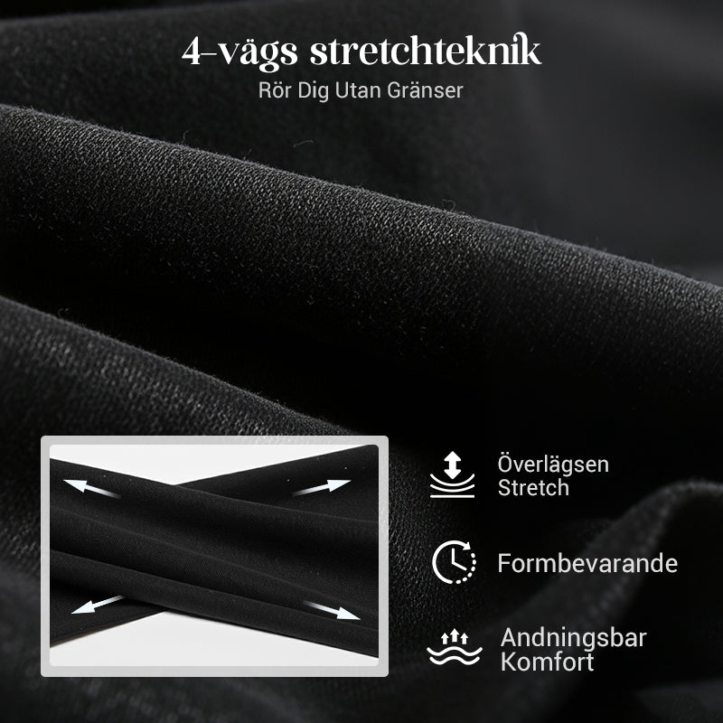 Kvinnors höga midja smala stretch varma magra jeans