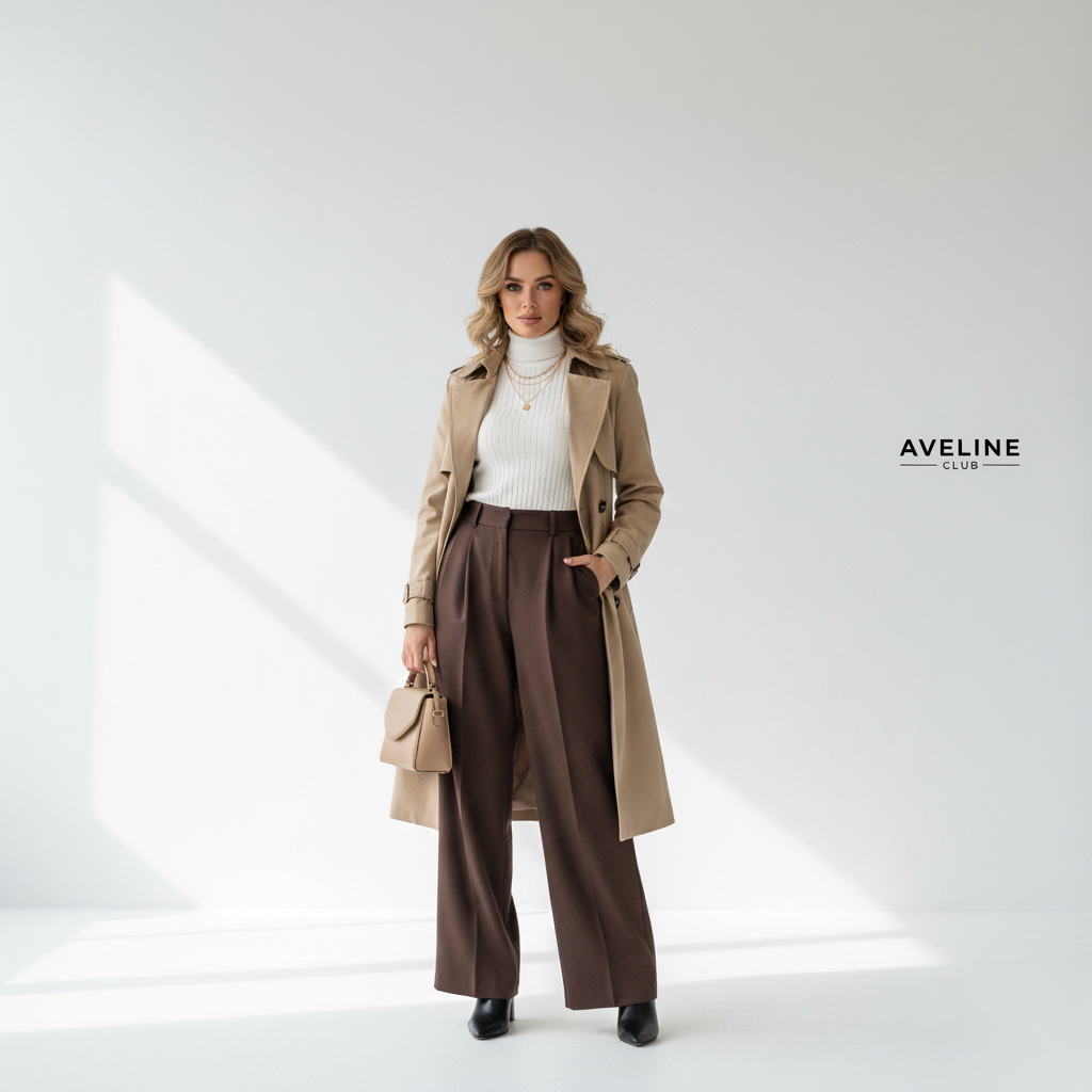 Ikonisk Beige Trenchcoat - Tidløs Elegance til Enhver Anledning