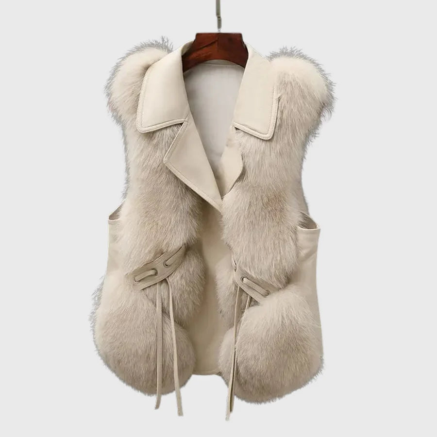 Noreva Faux Fur Vest – Luxuriøs Vinter Elegance