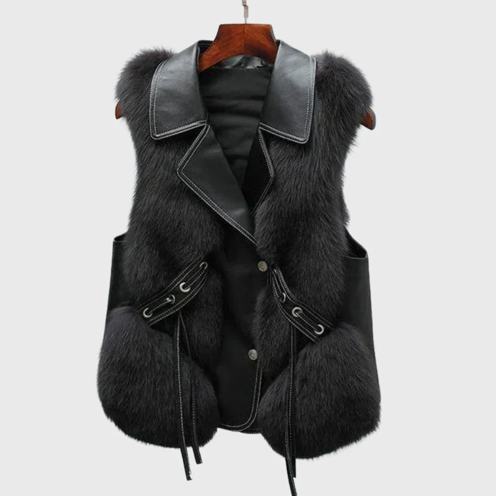 Noreva Faux Fur Vest – Luxuriøs Vinter Elegance