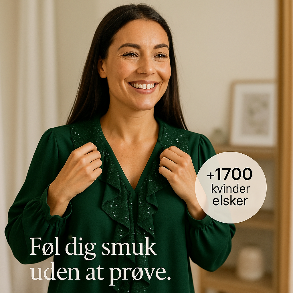 Ksenia – Elegant damebluse med flæsedetaljer