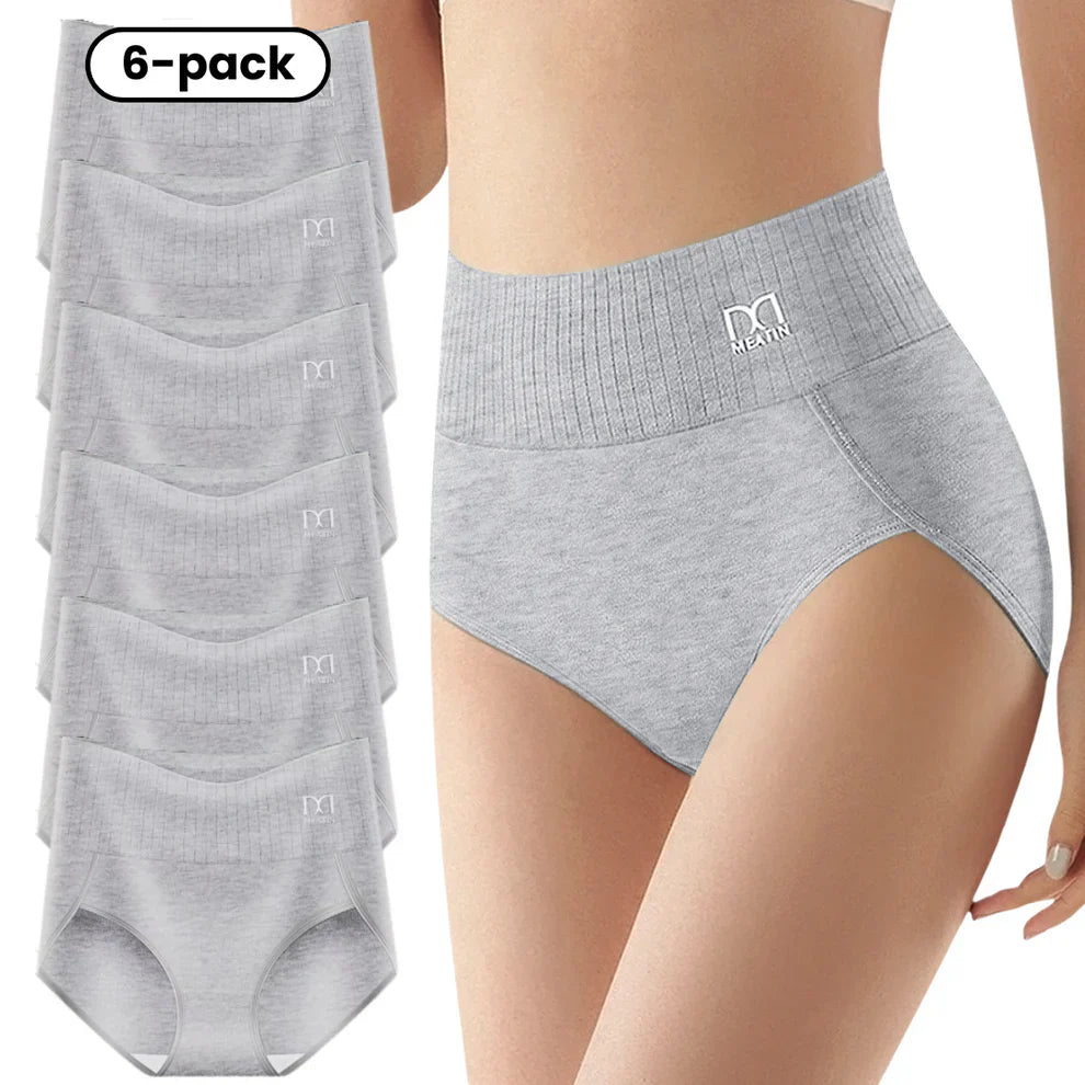 Comfora | 6-pack andningsbara och bekväma högmidjade trosor med magstöd