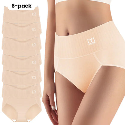 Comfora | 6-pack andningsbara och bekväma högmidjade trosor med magstöd