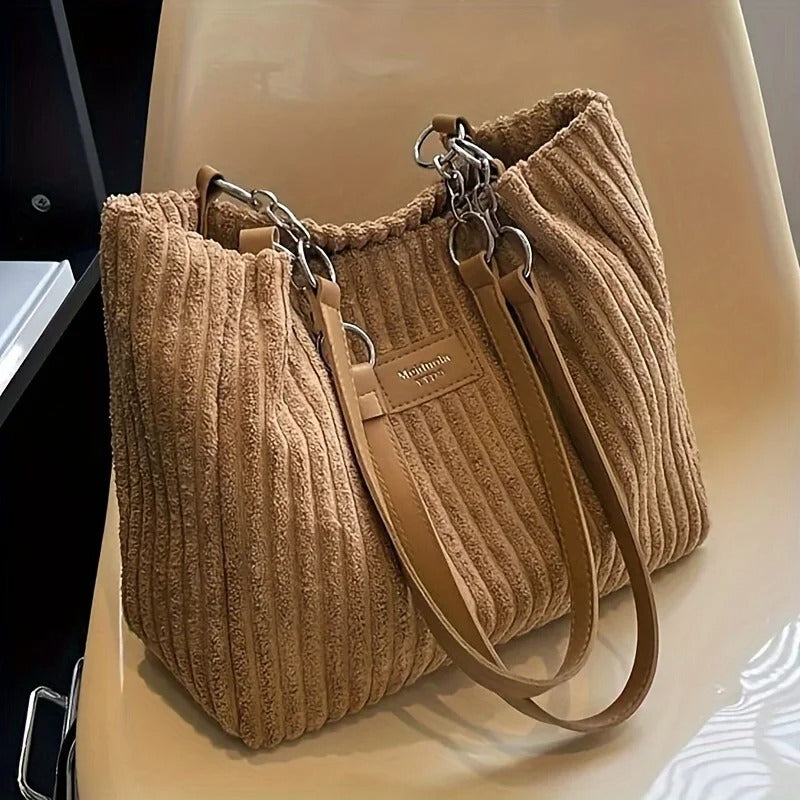 FRIDA– Elegant corduroyväska för vardagsbruk