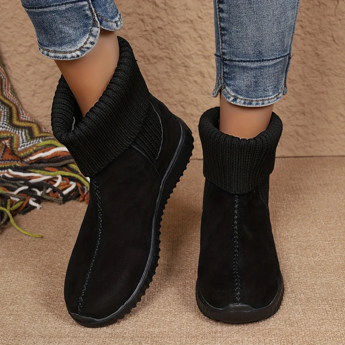 ORTOVIA™ Moderiktiga damstövlar i enfärgad - 🔥Senaste erbjudandet - 50% rabatt