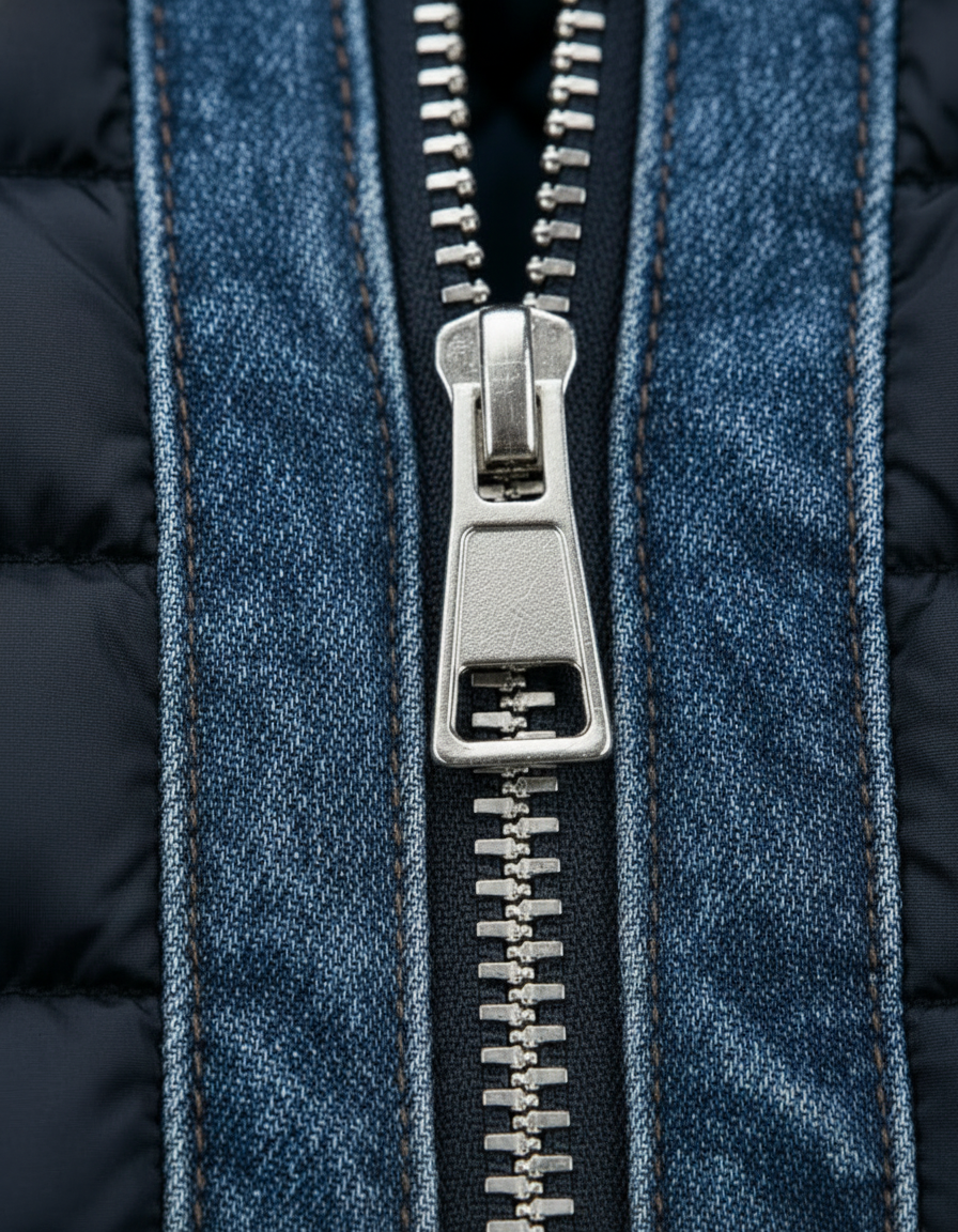 Vincenzo | Hybridjacka i quiltad denim