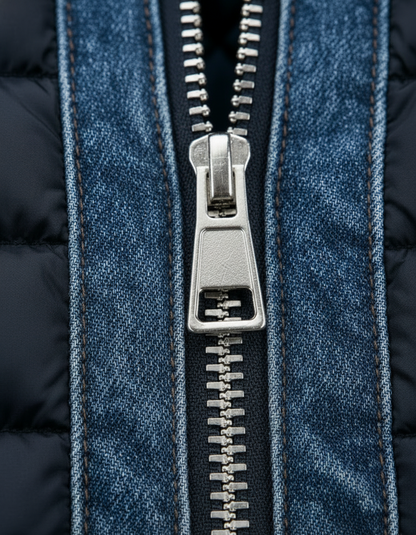 Vincenzo | Hybridjacka i quiltad denim