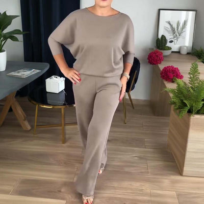 ⏳Tidsbegränsat specialerbjudande⏰✨Elegant 3-delat set med lång kofta, topp och byxor💞