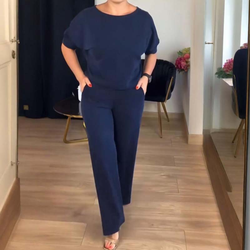 ⏳Tidsbegränsat specialerbjudande⏰✨Elegant 3-delat set med lång kofta, topp och byxor💞